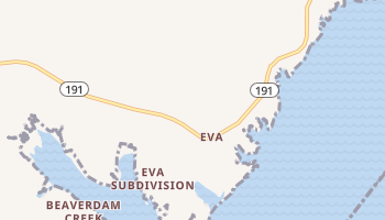 Eva, Tennessee map