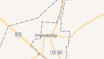 Friendship, Tennessee map