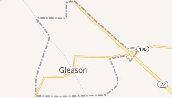 Gleason, Tennessee map