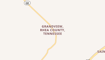 Grandview, Tennessee map