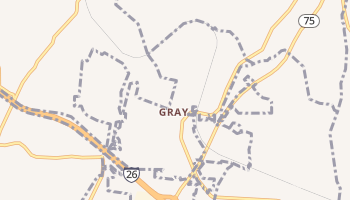 Gray, Tennessee map