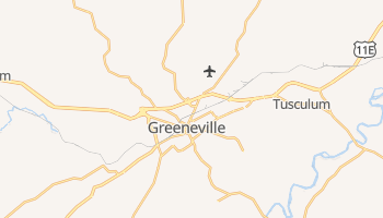 Greeneville, Tennessee map