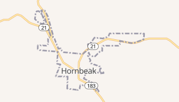 Hornbeak, Tennessee map