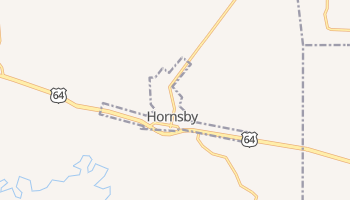 Hornsby, Tennessee map