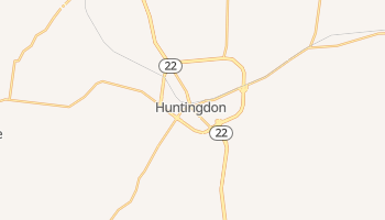 Huntingdon, Tennessee map