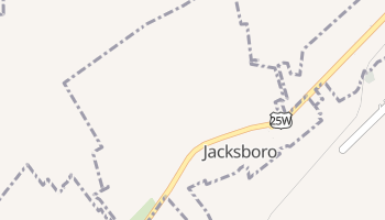 Jacksboro, Tennessee map