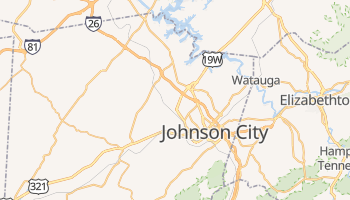 Johnson City, Tennessee map