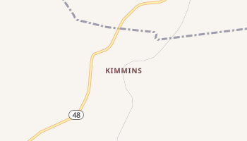 Kimmins, Tennessee map