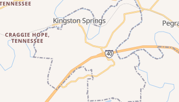 Kingston Springs, Tennessee map