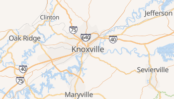 Knoxville, Tennessee map