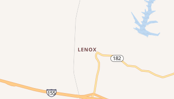 Lenox, Tennessee map