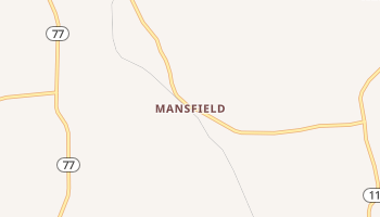 Mansfield, Tennessee map