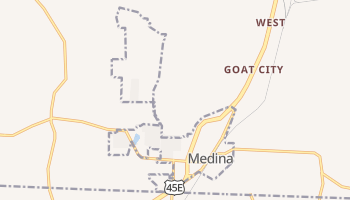 Medina, Tennessee map