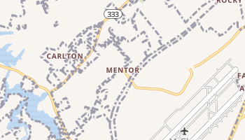 Mentor, Tennessee map
