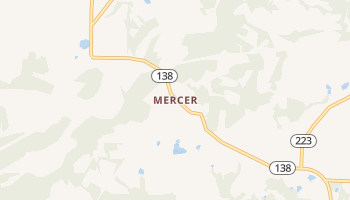 Mercer, Tennessee map