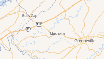 Mosheim, Tennessee map