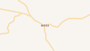 Moss, Tennessee map