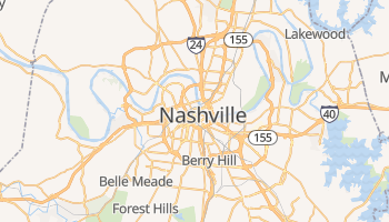 Nashville, Tennessee map