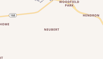 Neubert, Tennessee map