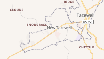 New Tazewell, Tennessee map