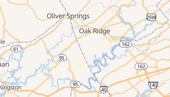 Oak Ridge, Tennessee map