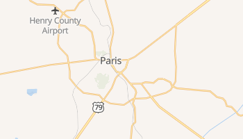 Paris, Tennessee map