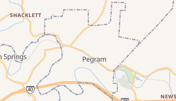 Pegram, Tennessee map
