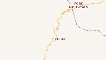 Petros, Tennessee map