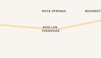 RoEllen, Tennessee map