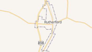 Rutherford, Tennessee map