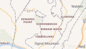 Signal Mountain, Tennessee map