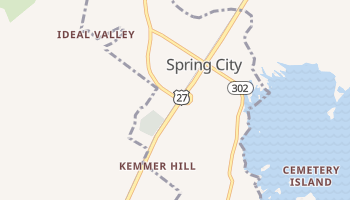 Spring City, Tennessee map