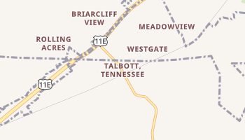 Talbott, Tennessee map