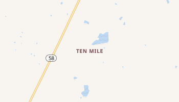 Ten Mile, Tennessee map