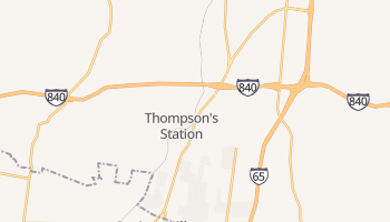Thompson's Station, Tennessee map