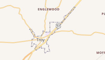 Troy, Tennessee map