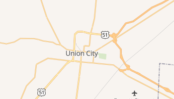 Union City, Tennessee map