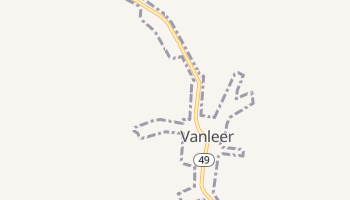 Vanleer, Tennessee map