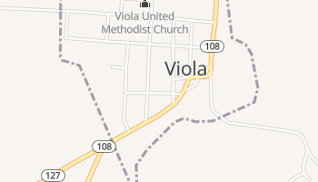 Viola, Tennessee map