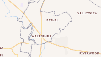 Walterhill, Tennessee map