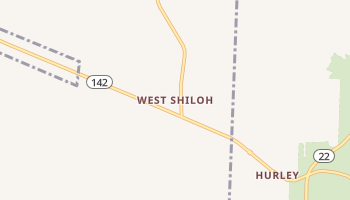 West Shiloh, Tennessee map