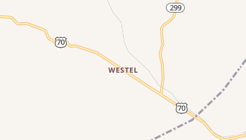 Westel, Tennessee map