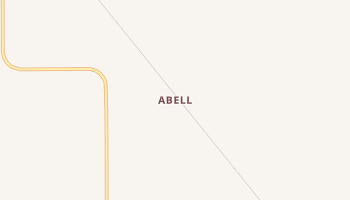 Abell, Texas map