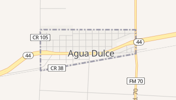 Agua Dulce, Texas map