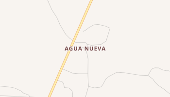 Agua Nueva, Texas map