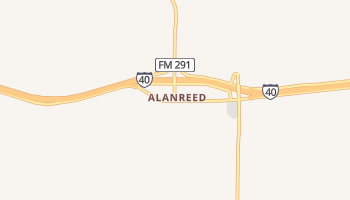 Alanreed, Texas map
