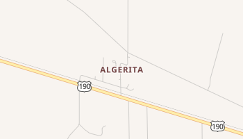 Algerita, Texas map