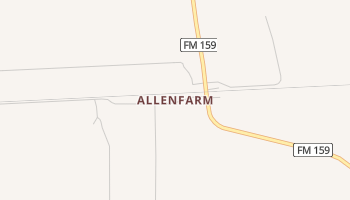 Allenfarm, Texas map