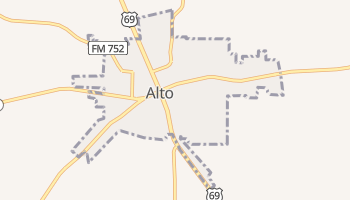 Alto, Texas map