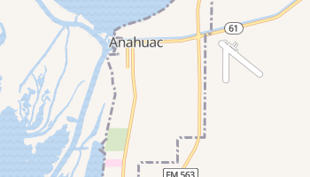 Anahuac, Texas map